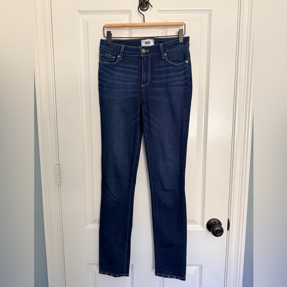 PAIGE Women's Dark Blue Skinny Jeans